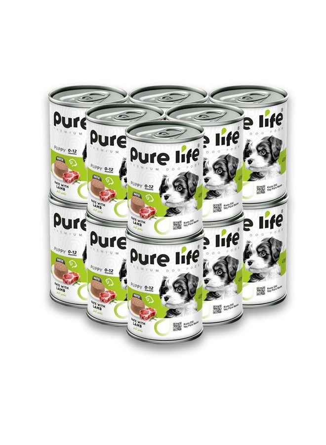 بيور لايف طعام فاخر للجراء بنكهة لحم الضأن - 400 غرام (عبوة من 12 قطعة) - Image 1